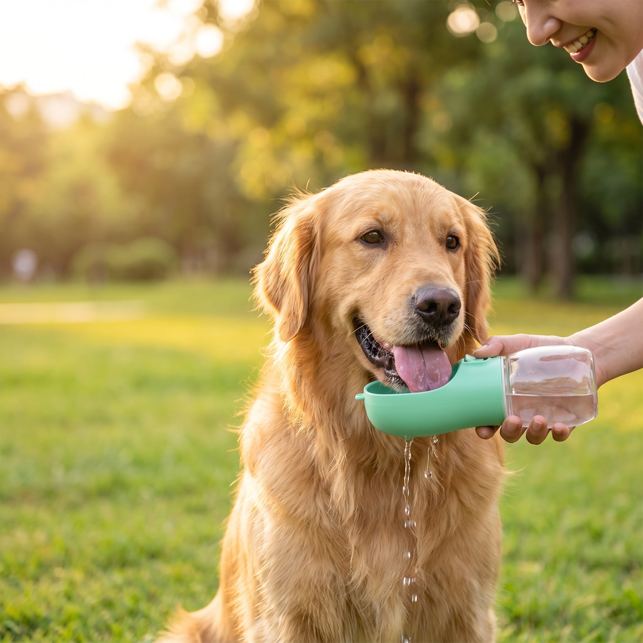 Portable Water Bottle & Bowl for Dogs & Cats