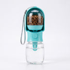 Portable 2-in-1 Water Bottle & Treat Dispenser for Dogs & Cats