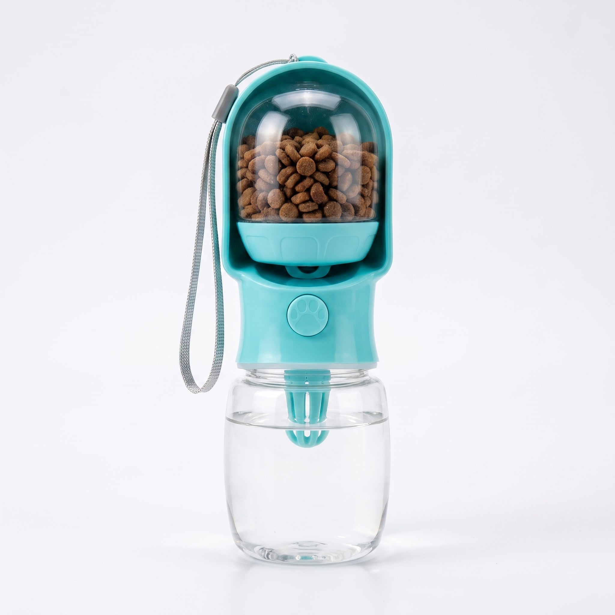 Portable 2-in-1 Water Bottle & Treat Dispenser for Dogs & Cats